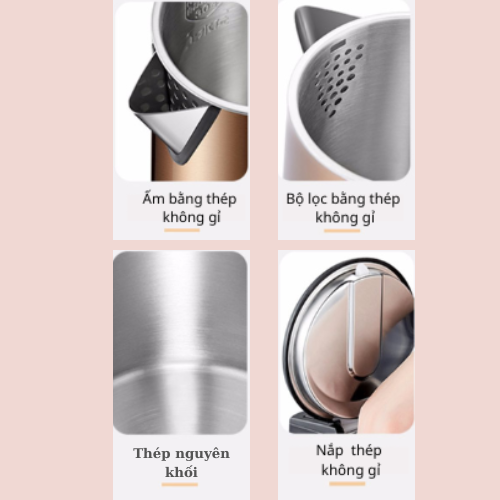 Bình Siêu tốc inox 3 lớp Mitomo ST-631 - Hàng chính hãng