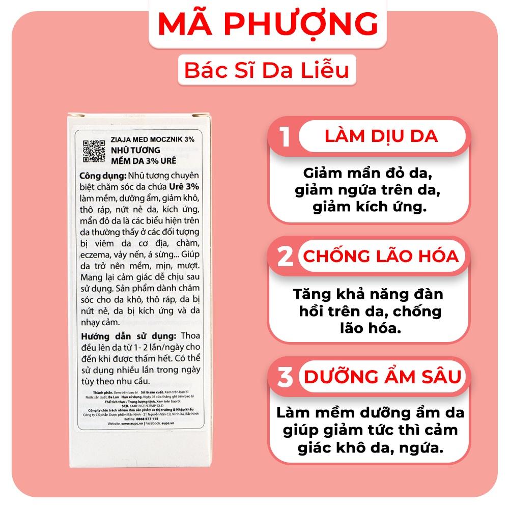 Nhũ tương dưỡng ẩm Ziaja ure 3% - Ziaja Med Mocznik 3% Ure 50ml