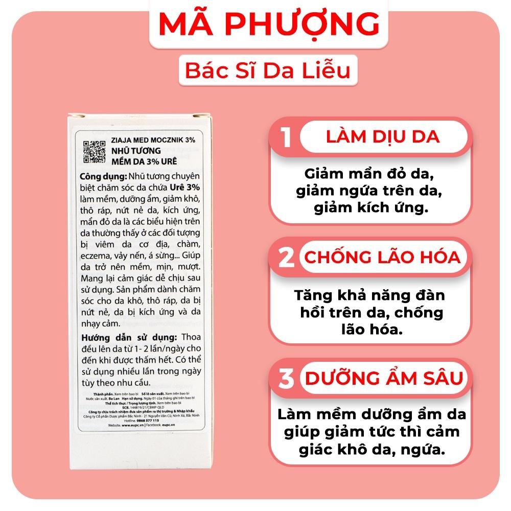 Nhũ tương dưỡng ẩm Ziaja ure 3% - Ziaja Med Mocznik 3% Ure  50ml