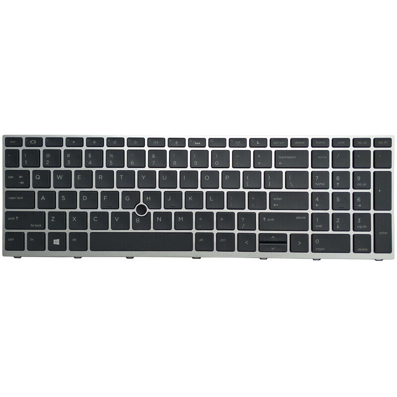 Bàn phím dành cho Laptop HP ProBook 650 G4 650 G5 15.6&quot; US Backlit Keyboard Silver L09593-001 Hàng nhập khẩu