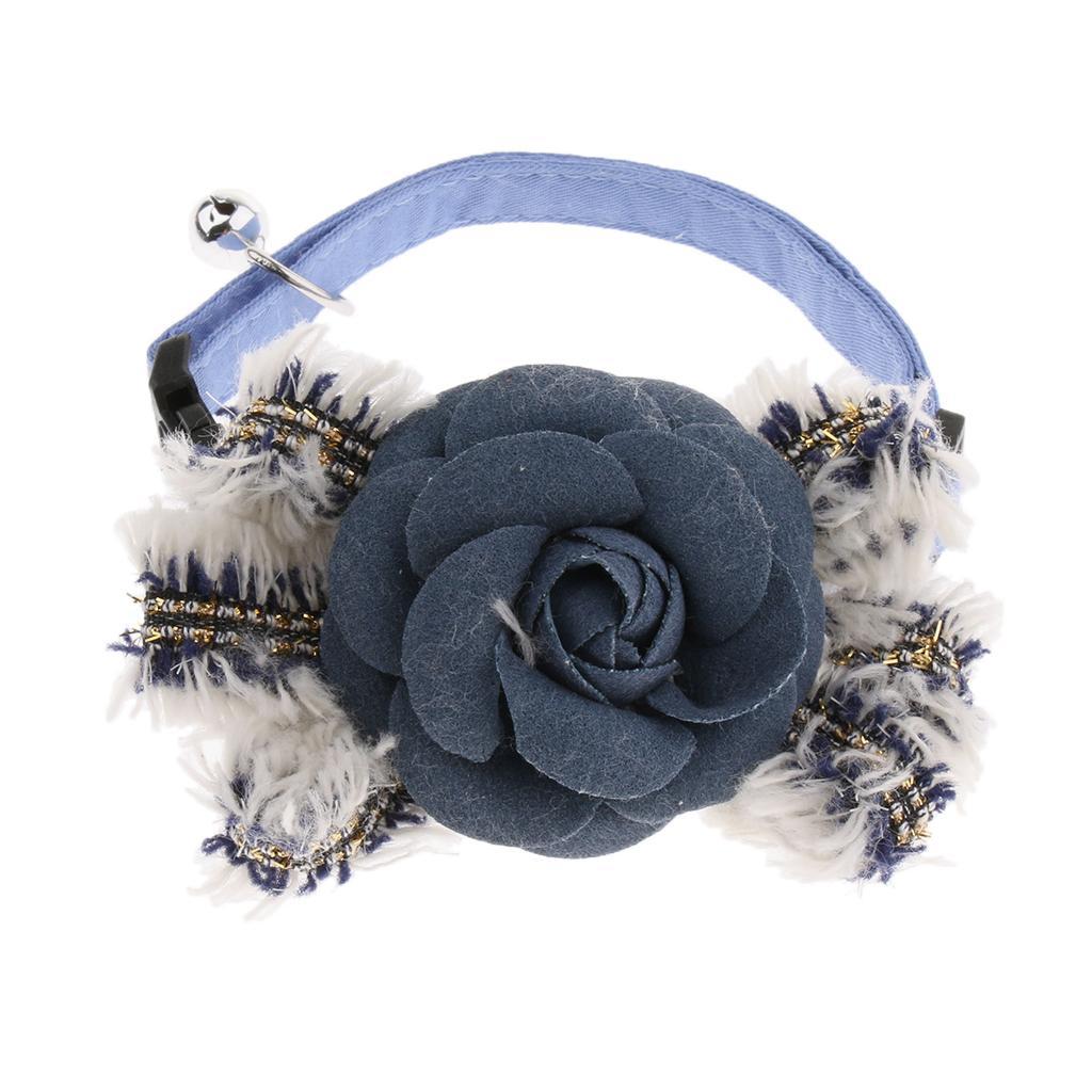 Small Medium Dog Adjustable Collar Flower Bowtie, Daily Dog Grooming Costume
