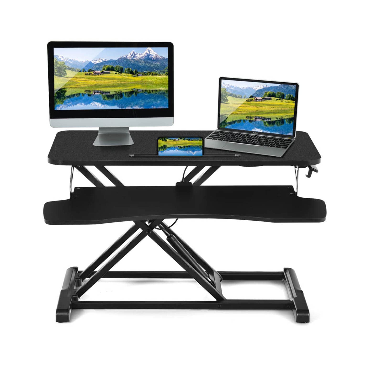 Bộ Bàn Chuyển Đổi Độ Cao Folding Table Adjustable Standing Desk Stand