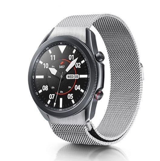 Dây thay thế dạng lưới kim loại, khóa nam châm, dành cho đồng hồ Samsung Galaxy Watch 4