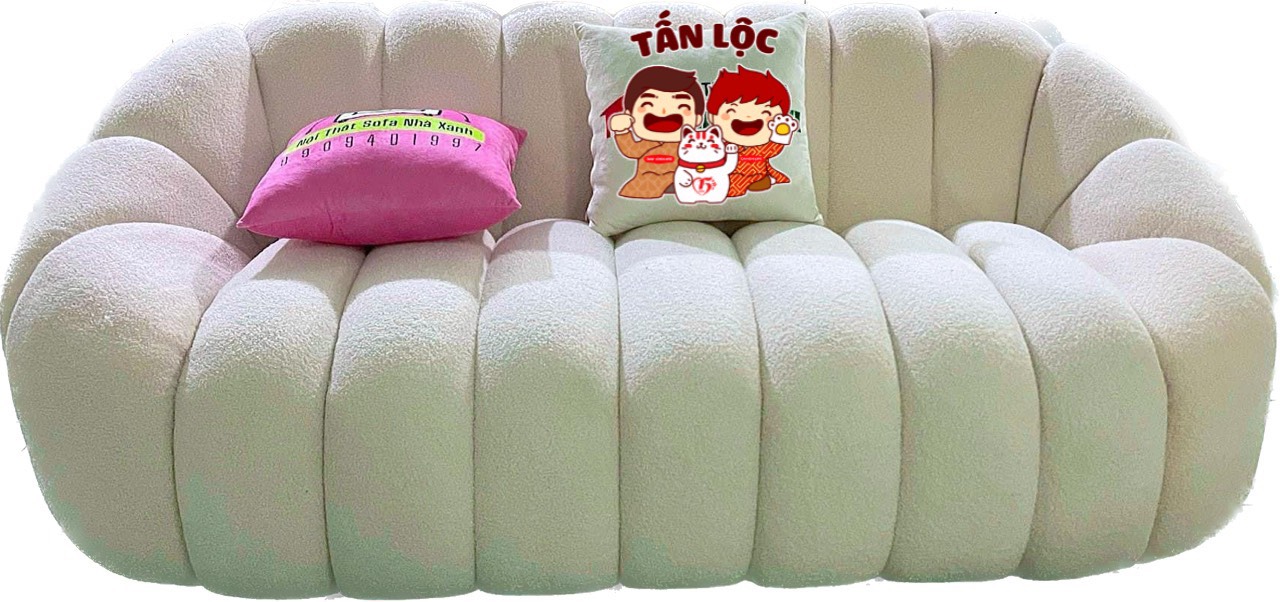 Sofa Đám Mây Tundo nệm lò xo túi 2m êm ái vải lông cừu cao cấp