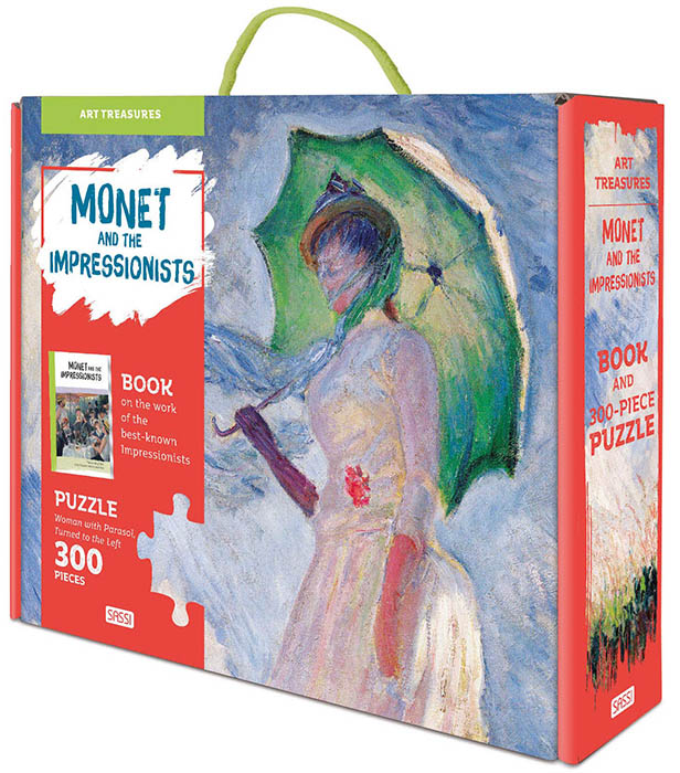 Bộ Tranh Ghép Hình 300 Pcs kèm sách - Monet And The Impressionists - Art Treasures