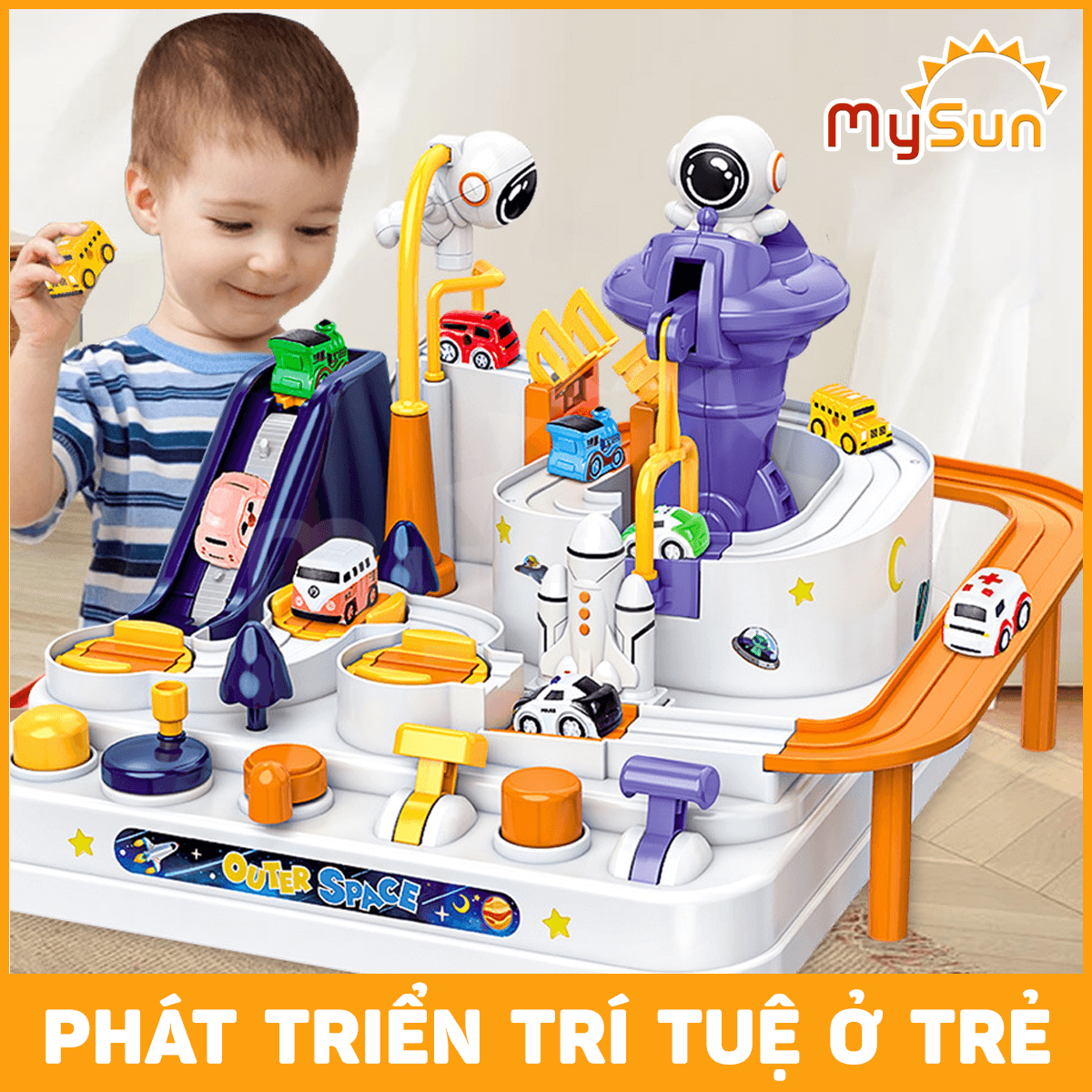 Đồ chơi mô hình giao thông thành phố đường đua ô tô cho bé MySun