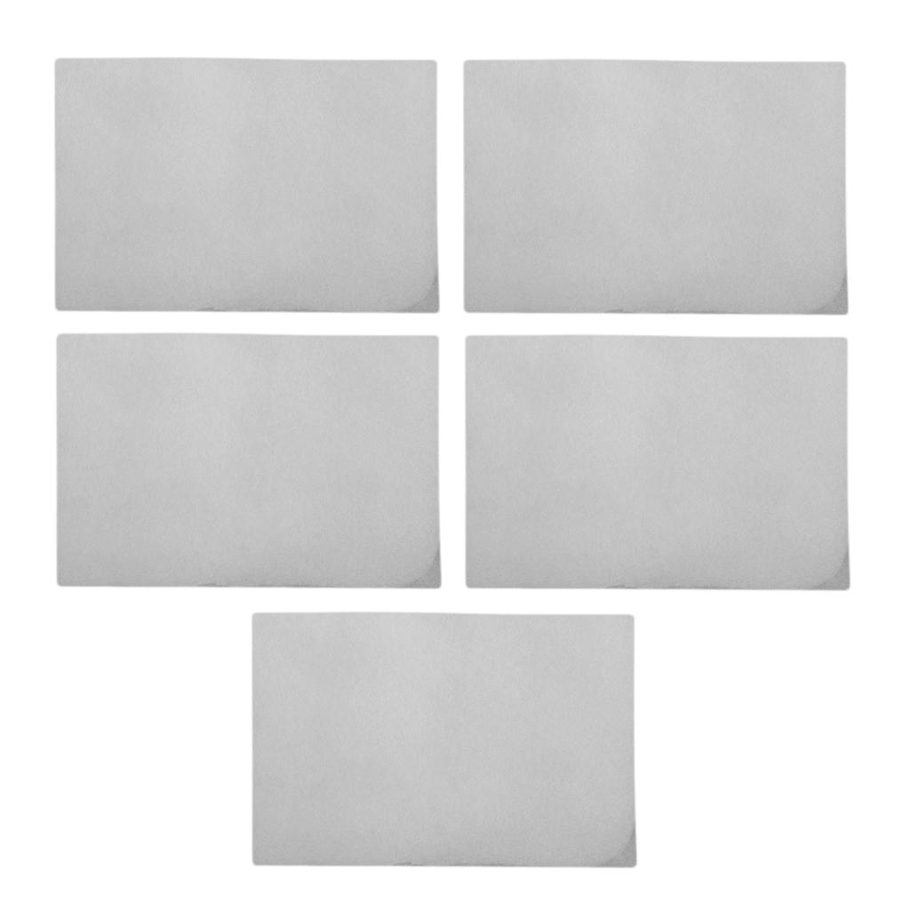 5x Nhiệt Giấy Tấm Phim Cho DIY Trang Sức Làm Thủ Công Thô Ba Lan