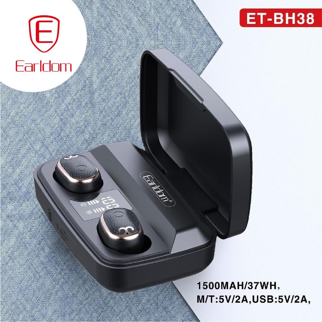 Tai nghe Bluetooth Earldom ET- BH38 nhỏ gọn, chống nước nhẹ True Wireless - Hàng chính hãng
