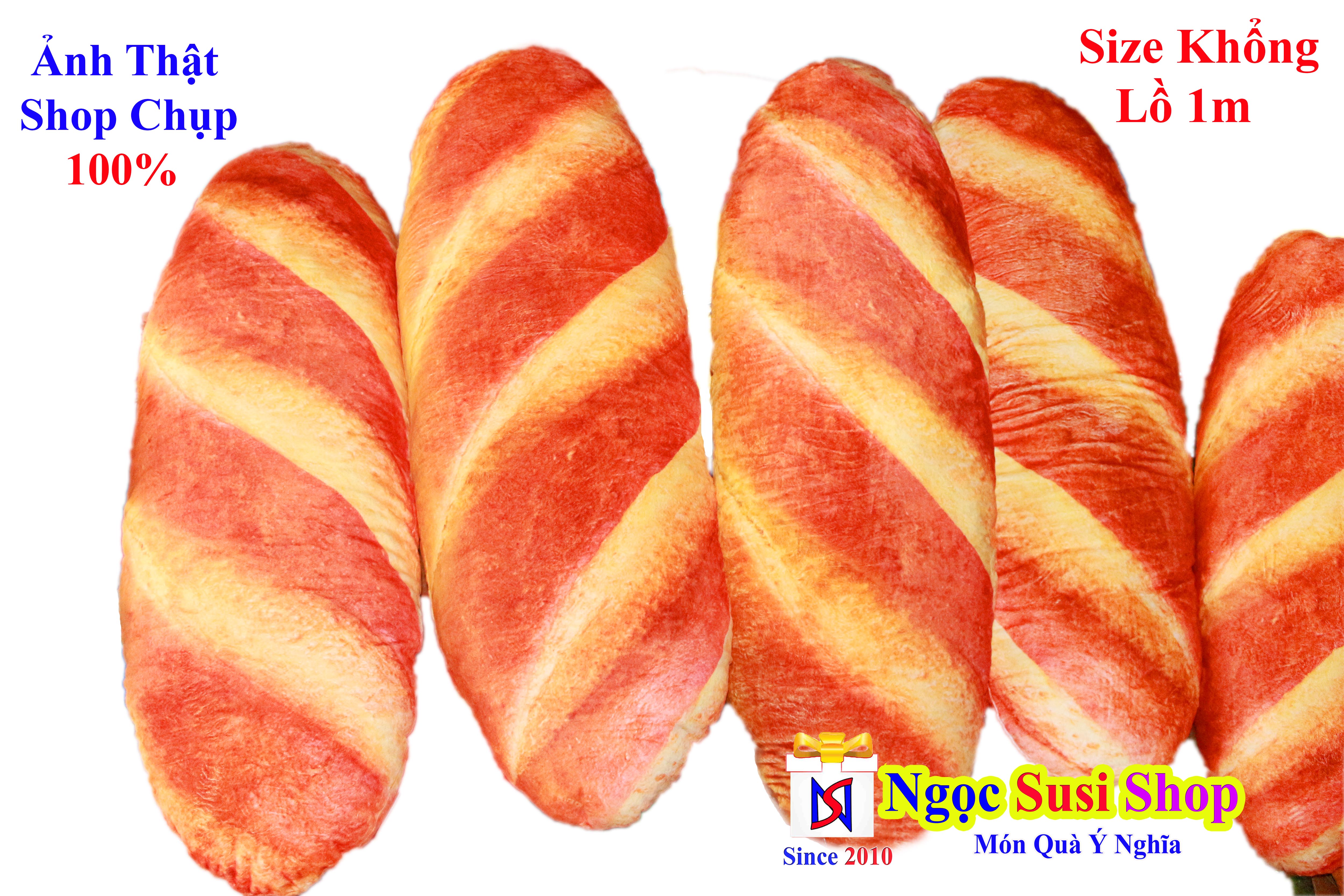 GỐI ÔM BÁNH MÌ 3D SIÊU TO KHỔNG LỒ