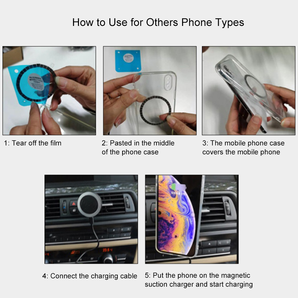 Bộ Sạc Ô Tô Không Dây C3-YH 15w Với Giá Đỡ Thông Gió Và Chân Đế Sạc Nhanh QI