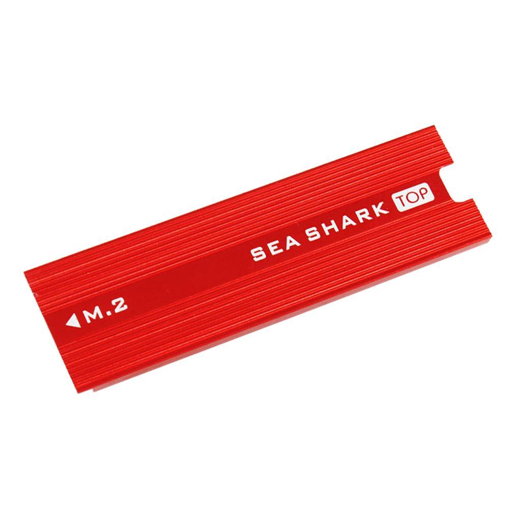 2 Pieces Aluminum Heatsink Heat Sink for PCIe NVMe M.2 SSD Cooling Effect