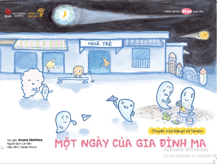 Series &quot;GIA ĐÌNH MA&quot; - Series 2 cuốn Ehon kích thích khả năng quan sát cho trẻ từ 3-6 tuổi. Bao gồm: Một ngày của gia đình ma, Chuyến dã ngoại của các bạn ma.