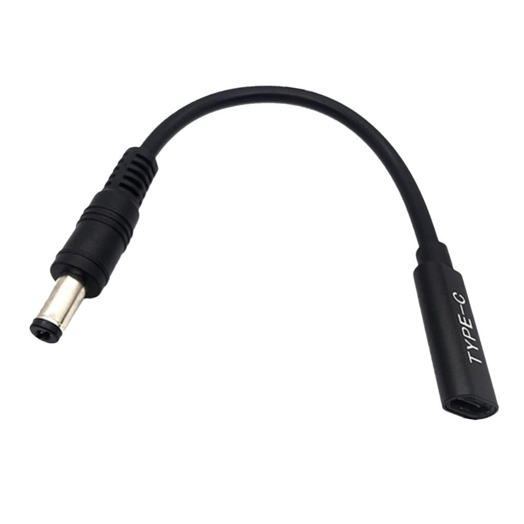 65W USB- Charging Cable 5.5 x 2.1mm Adapter Cable