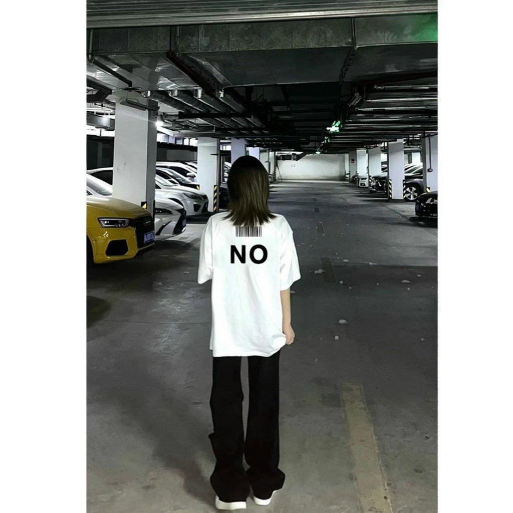 Áo phông y.e.s. n.o Chất cotton, Áo thun Unisex Yes No Ulzzang tay lỡ form rộng, Áo Phông Nữ Tay Lỡ Unisex Giấu Quần In Chữ YES NO đơn giản, Áo thun Stee YES NO CVC