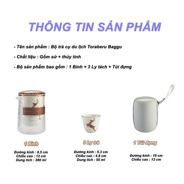 Bộ trà cụ du lịch ( Tặng kèm túi đựng )