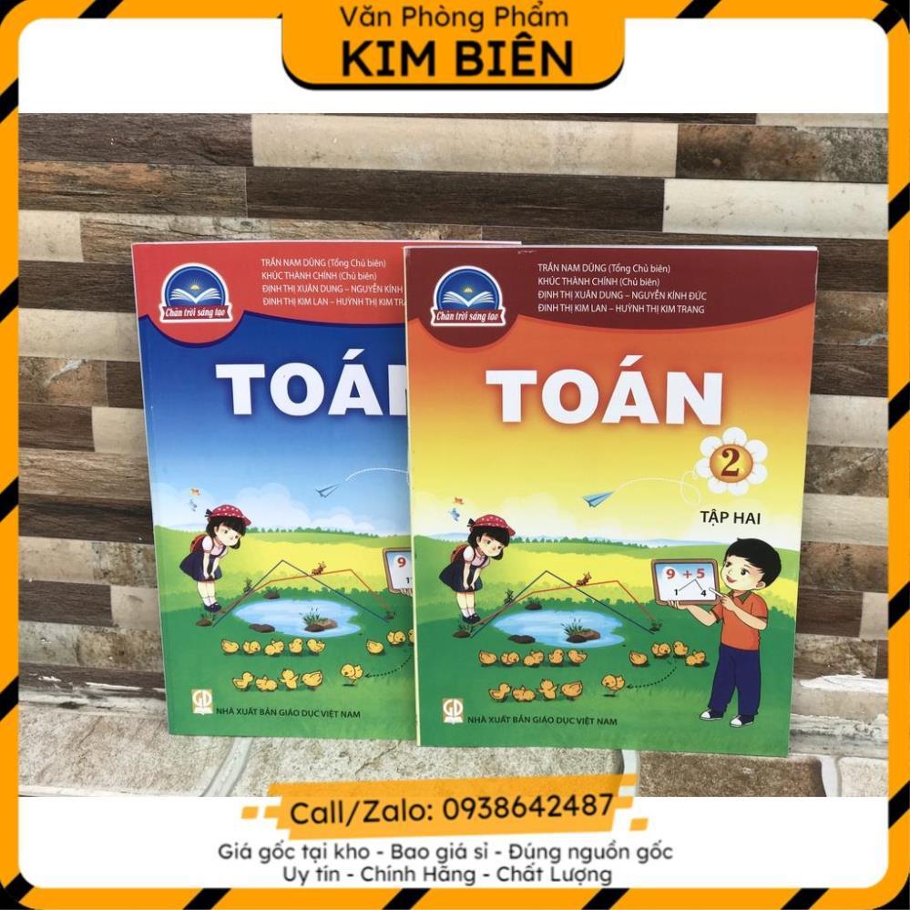 tập hoc toán +vbt toán lớp 2 theo chân troi sáng tạo+bút lông kim bebe