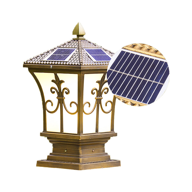 Đèn Trụ Cổng Năng Lượng Mặt Trời 2W K20 Đèn Trang Trí Đèn Led Ngoài Trời Chống Nước IP65 | Phúc Thịnh Solar