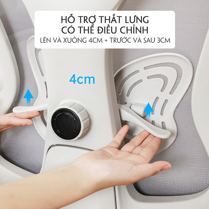 Ghế Công Thái Học Ergonomic Cao Cấp Omega M083 Có Gác Chân, Tựa Đầu Và Nệm Cao Su, Ghế Chơi Game Gaming Lưng Lưới