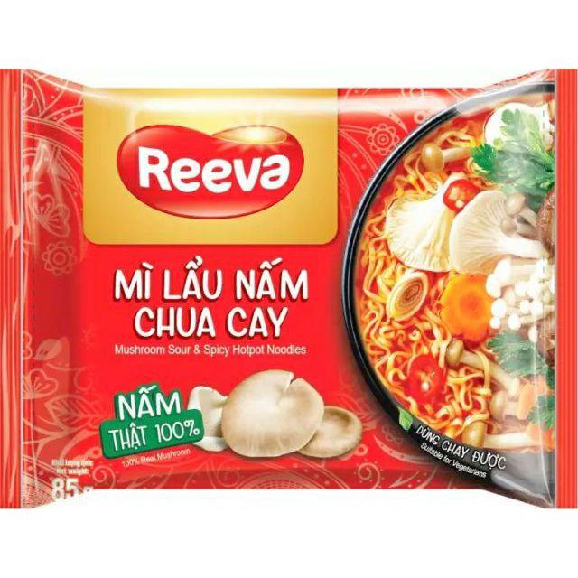 MÌ Reeva lẩu nấm chua cay 85g x 30 gói