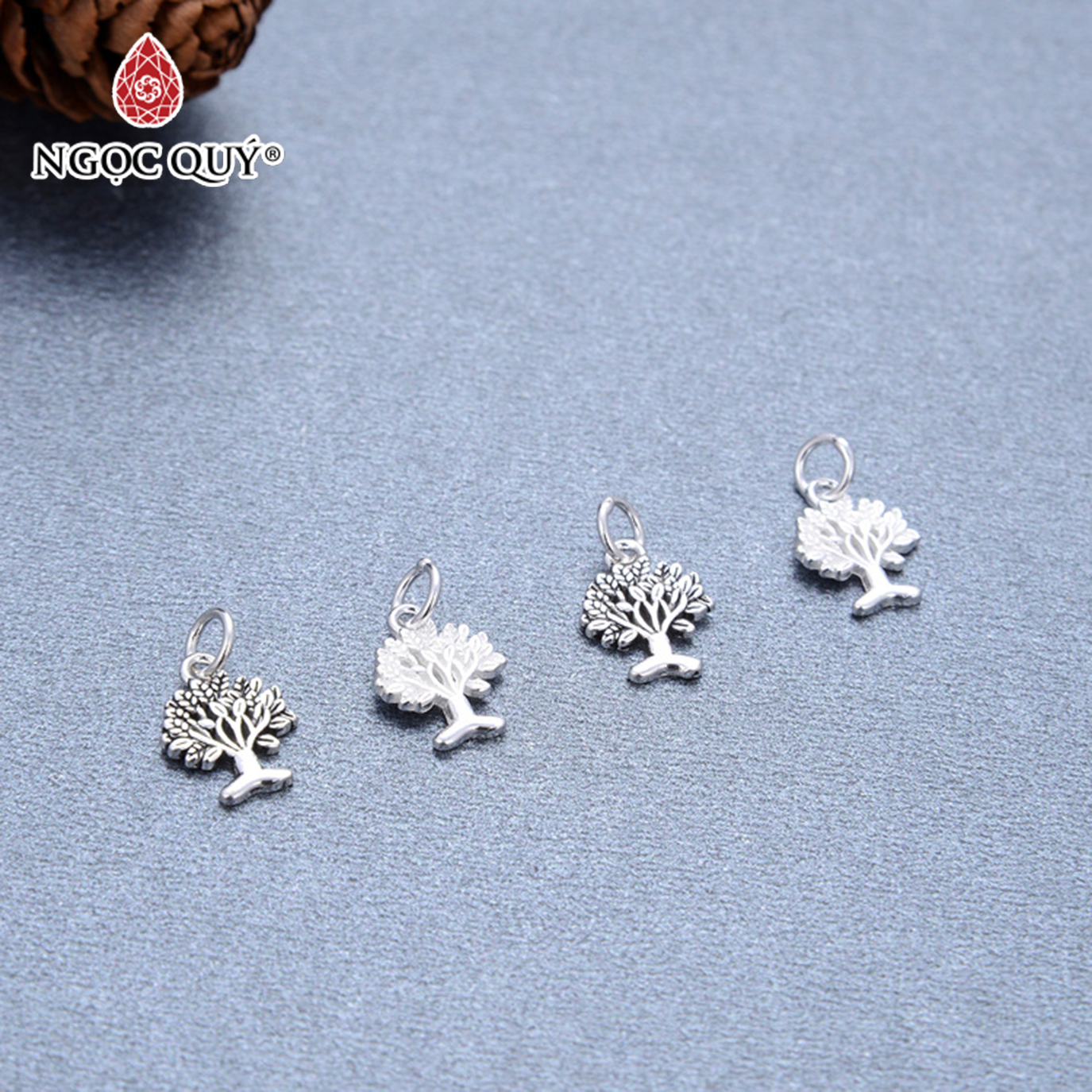 Charm bạc hình búp bê treo - Ngọc Quý Gemstones