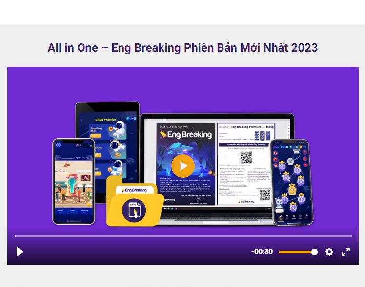 Phần Mềm Tiếng Anh Engbreaking 1 Tháng - 10 Phút Mỗi Ngày - Tự Tin Giao Tiếp