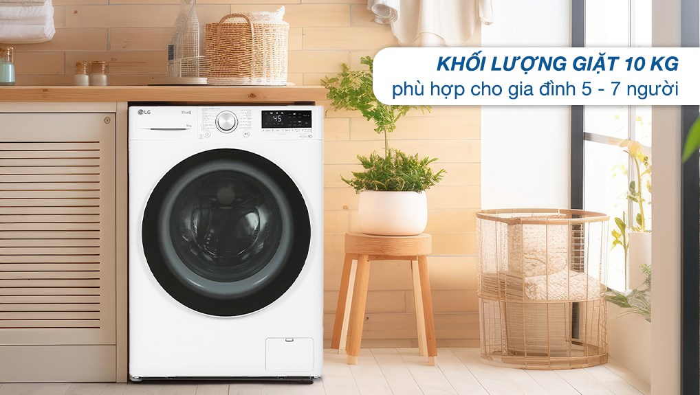 Máy giặt LG AI DD Inverter 10 kg FV1410S4W1  - Hàng Chính Hãng