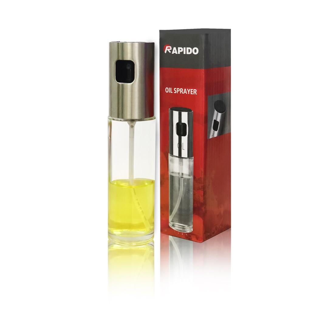 Hàng CHÍNH HÃNG BÌNH XỊT DẦU ĂN RAPIDO DẠNG CHAI INOX