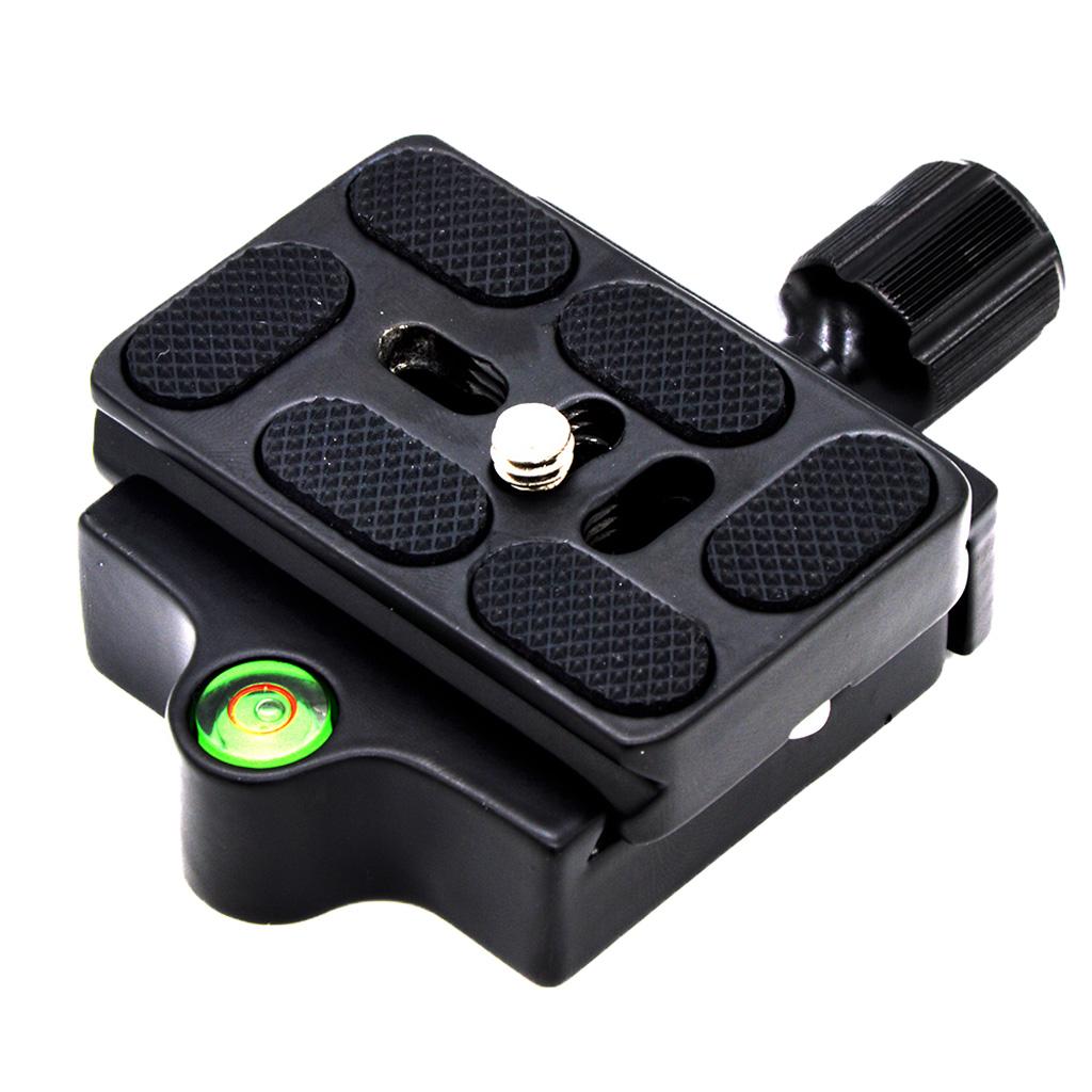 QR Quick Release Clamp Plate with 1/4 - 3/8'' Screw Adapter for Tripod Head