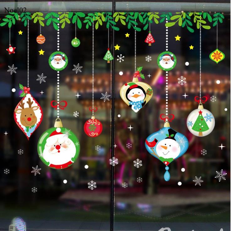 Decal NOEL02 – Lá Và Dây Treo Noel