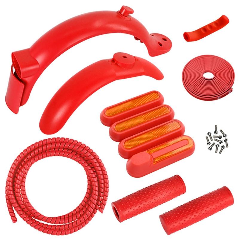 Chiếc xe tay ga điện phía sau Mud Guard phía sau Bò hậu Bò sau Nước phía sau Shield lốp xe lốp xe Guard tương thích với Xiao Mi M365 Color: Pink