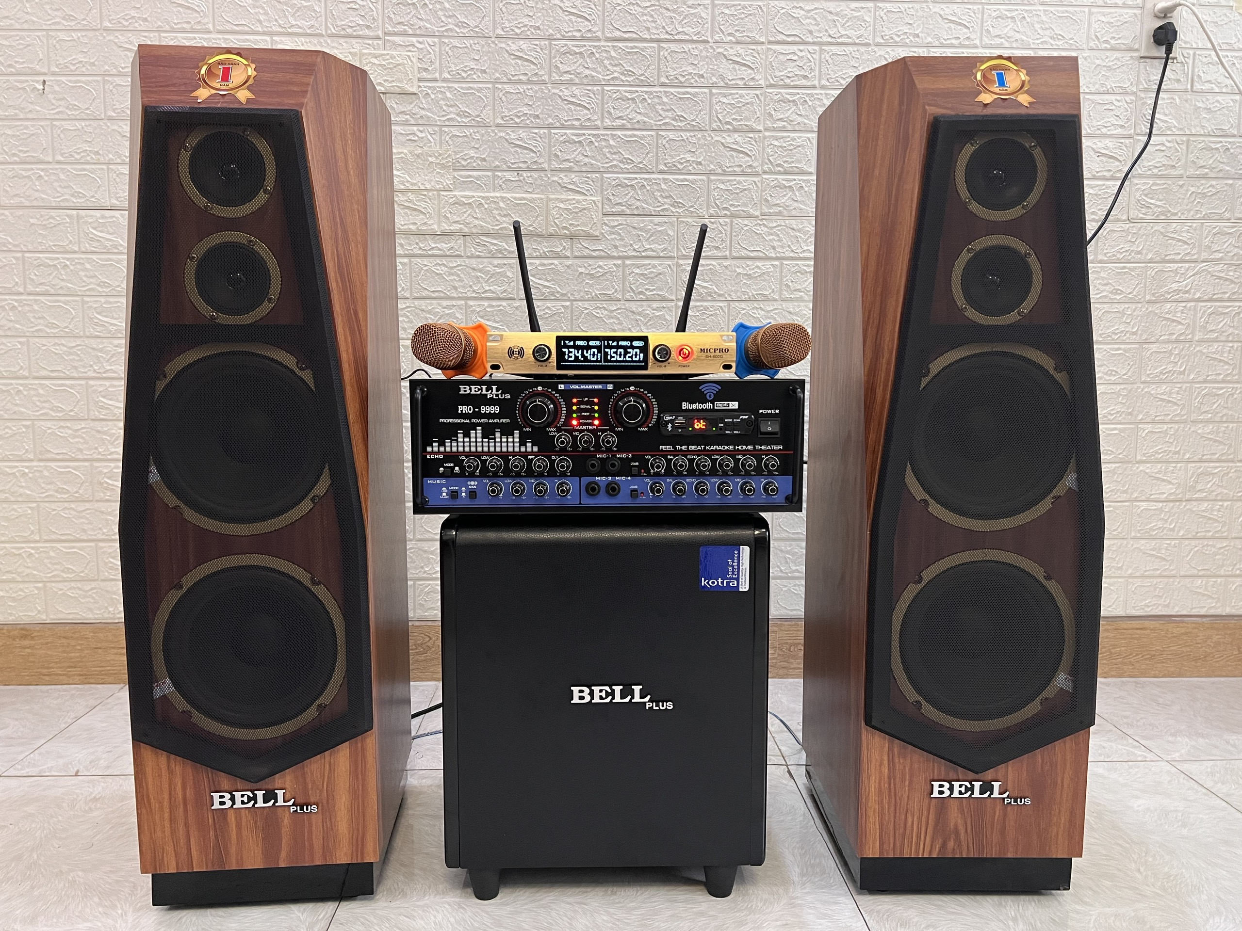 Bộ dàn âm thanh karaoke và nghe nhạc gia đình KMS - 9999XP Bellplus
