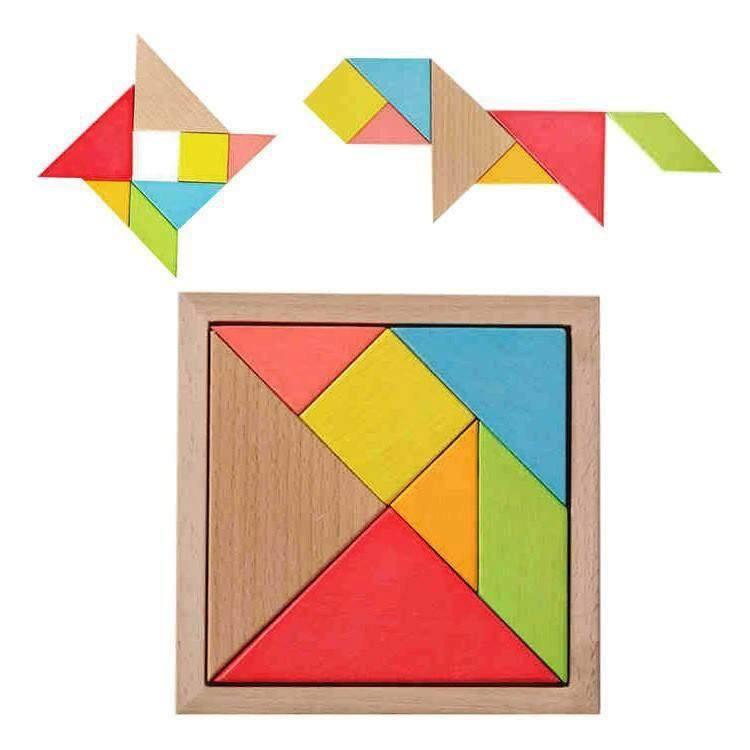 Xếp hình trí uẩn 7 mảnh - Tangram - Đồ chơi thông minh cho bé