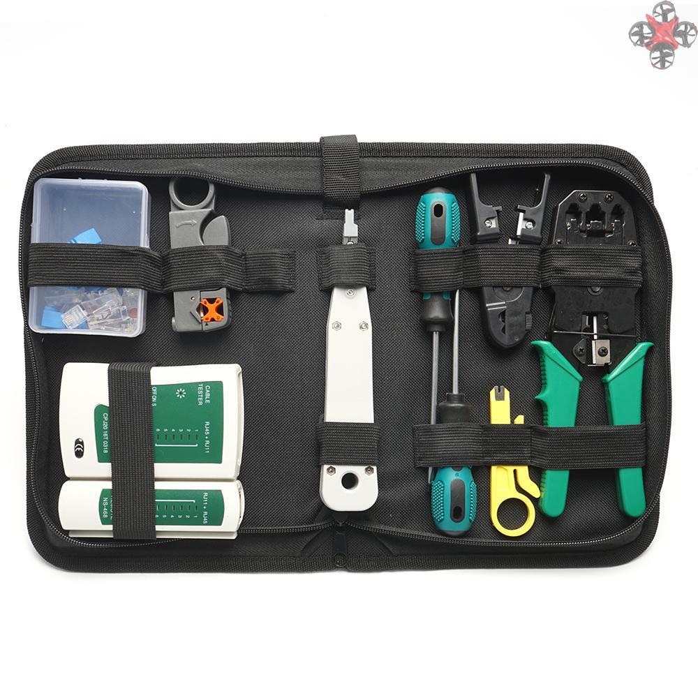 Set 14 Dụng Cụ Hỗ Trợ Kiểm Tra Dây Cáp Mạng Ethernet Đa Năng Tiện Dụng