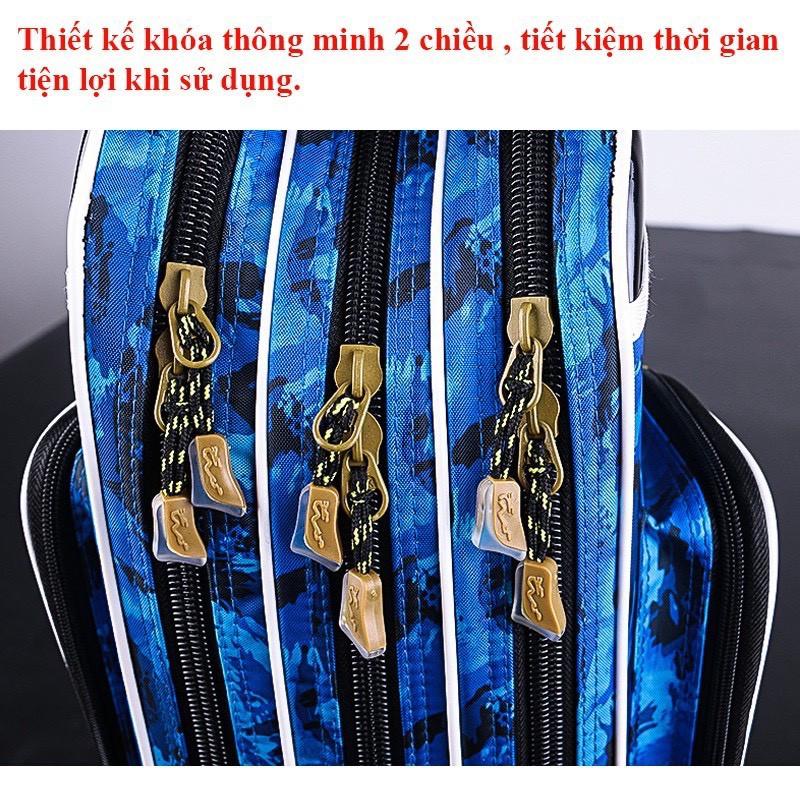 Bao Đựng Cần Câu Cá Chép Hóa Rồng 1m25 Nhiều Ngăn Dung Tích Lớn Có Giá Đỡ Cao Cấp
