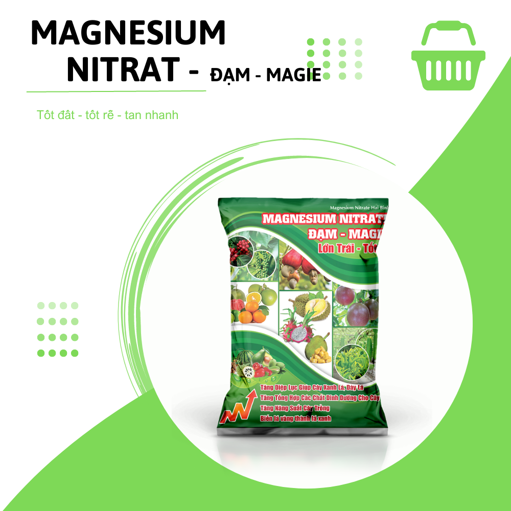 Phân bón MAGNESIUM NITRATE ĐẠM-MAGIE – lớn trái, tốt lá 1KG