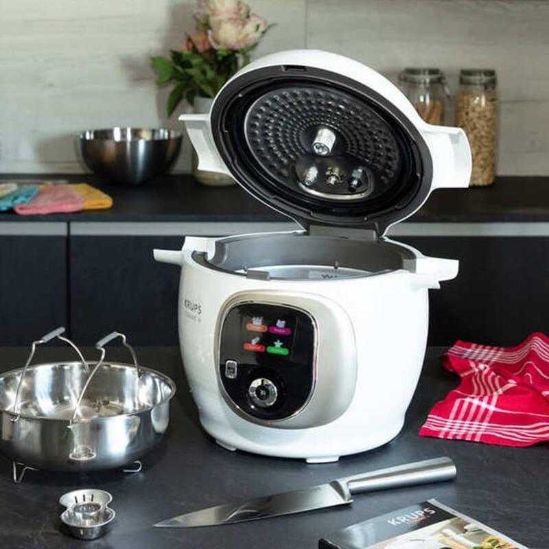 Nồi Cơm Điện Đa Năng Krups Cook4me, Dung Tích 6L, Nồi Cơm Điện Tử Thông Minh 6 Chương Trình Nấu, Nhập Đức