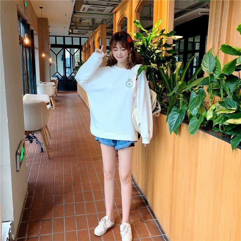 Áo Sweater Thỏ phong cách Ulzzang Hàn Quốc Áo thun dài tay phong cách cá tính CoolZ C009