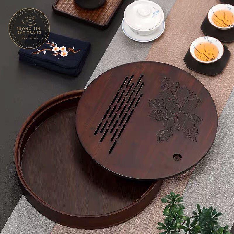 Khay Trà Tre Cao Cấp Tròn KT 19