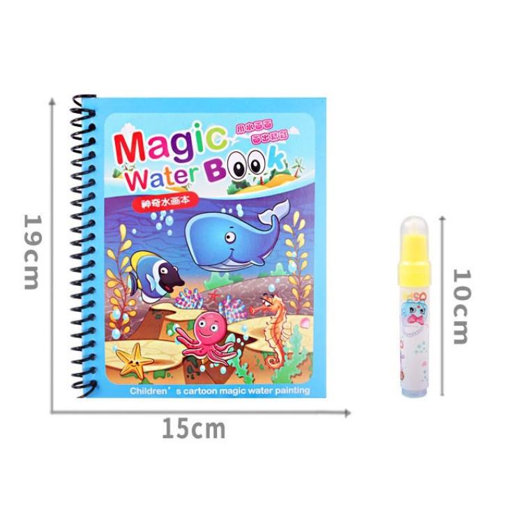 xổ lo xo sách tô màu nước ma thuật Magic Water Book - Sách sử dụng nhiều lần