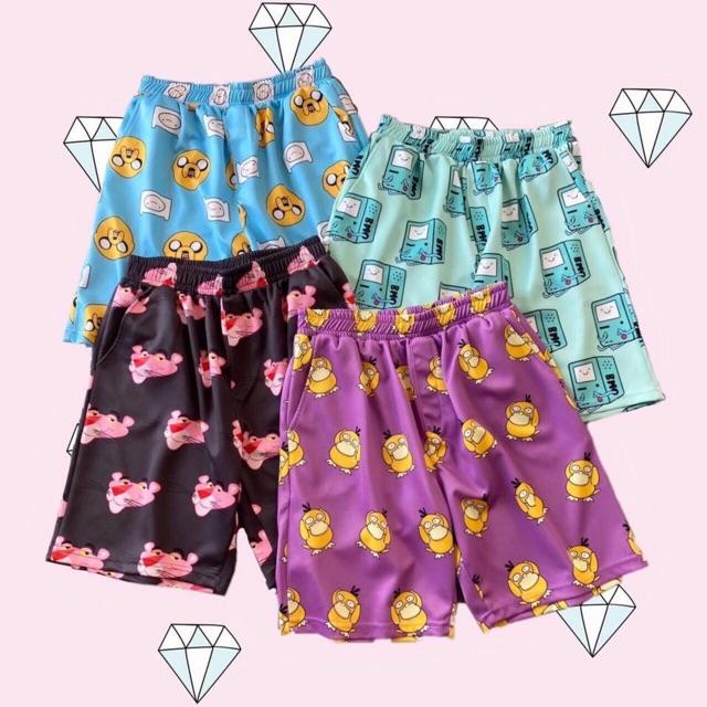 [KÈM HÌNH THẬT] QUẦN SHORT CARTOON UNISEX / CARTOON PANT