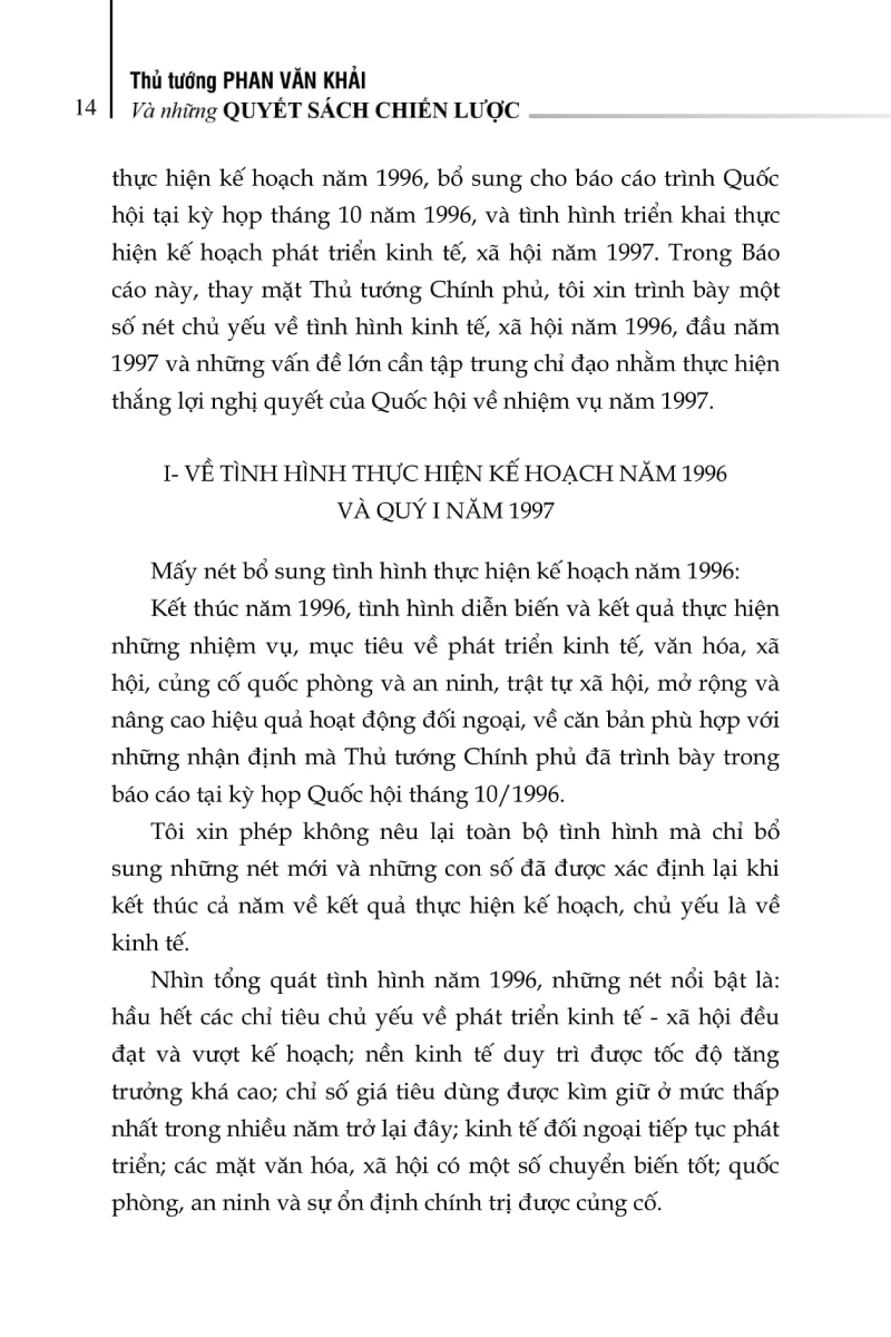 Thủ Tướng Phan Văn Khải Và Những Quyết Sách Chiến Lược - ST