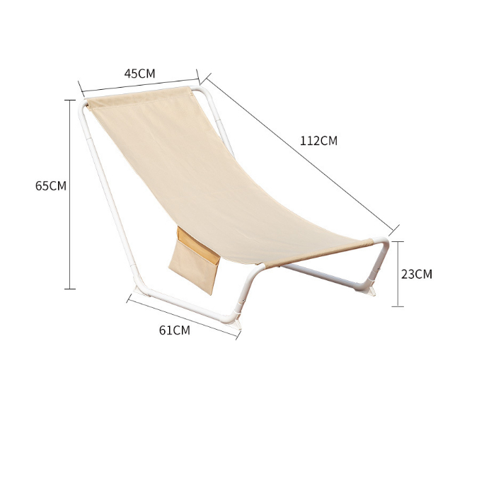 Ghế Xếp Gọn Cắm Trại có ngăn đựng đồ Chill Beach Leisure