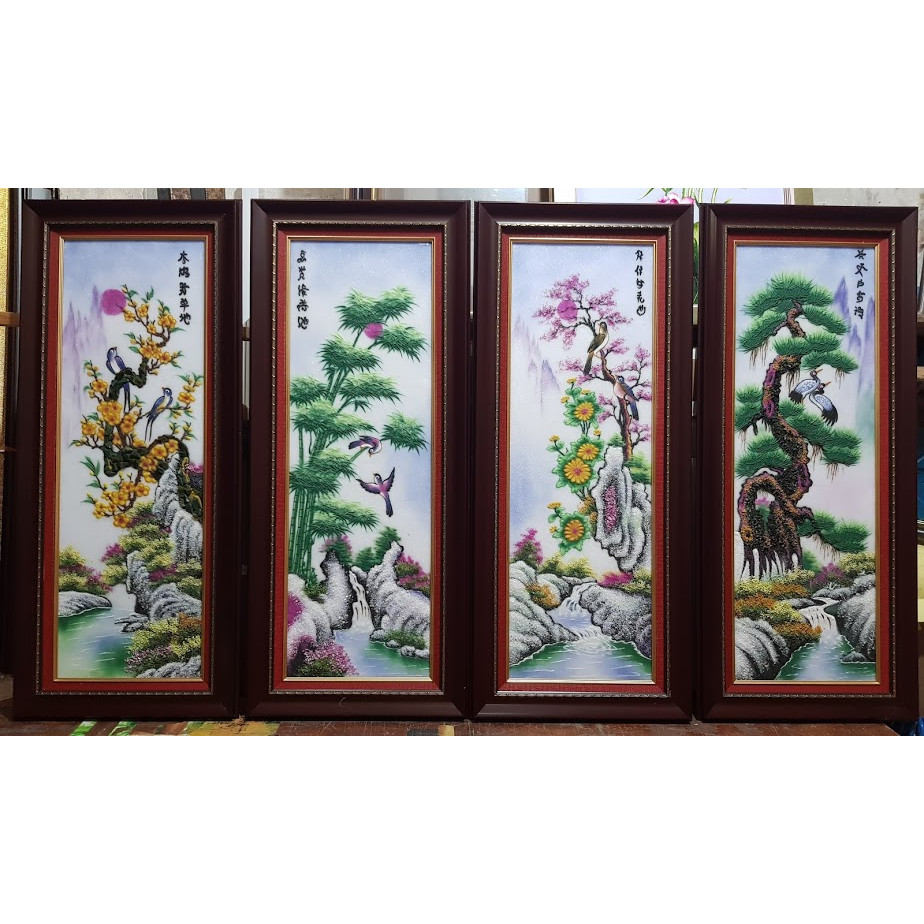 Tranh đá tự nhiên - Xuân Hạ Thu Đông