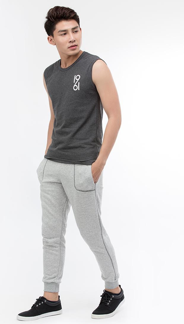 Quần dài jogger nam viền đánh bông 1060