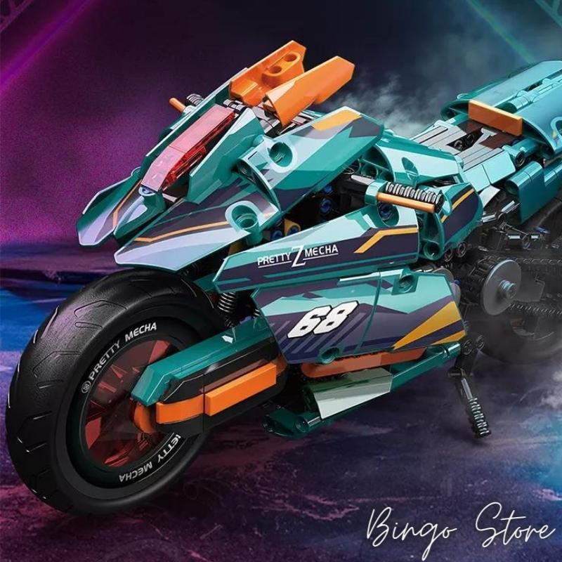 MÔ HÌNH LẮP RÁP XE MÁY 669 CHI TIẾT TỈ LỆ 1:8