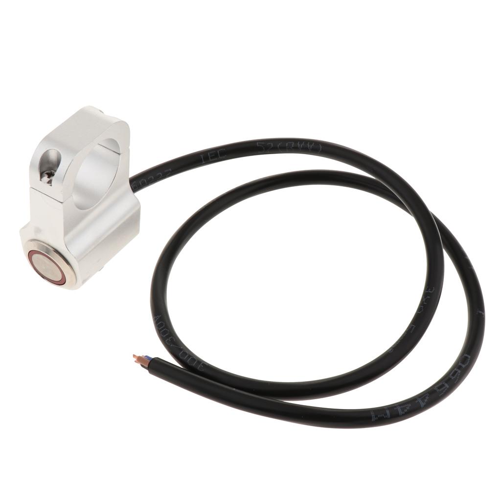 12V Motorcycle Handlebar Headlight Push Button Switch Waterproof On-Off Red