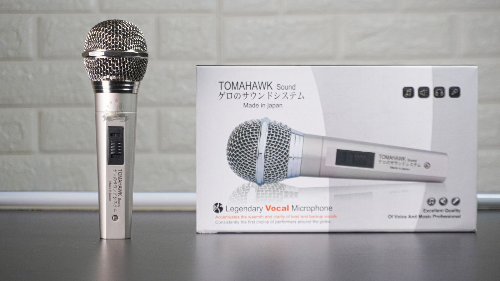 Micro có dây Nhật Bản TOMAHAWK - Hàng cao cấp Nhật Bản-âm thanh chuyên nghiệp dùng karaoke gia đình, sân khấu