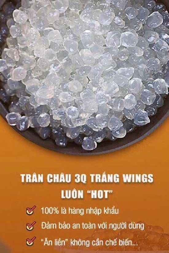 TRÂN CHÂU TRẮNG WINGS PEARLS 1 GÓI 2 KG