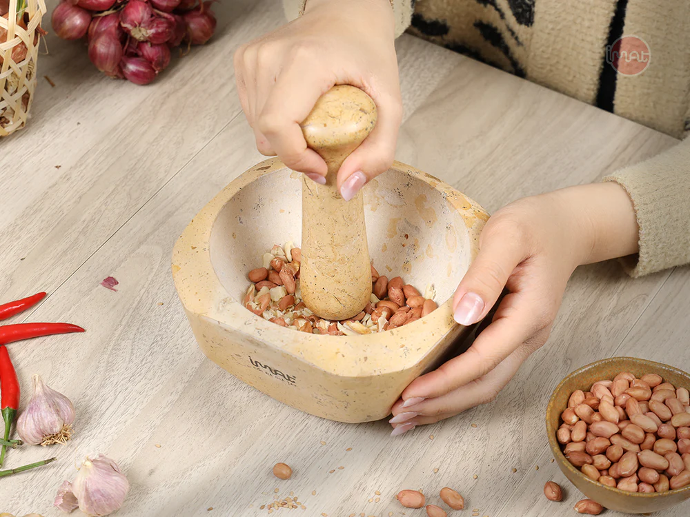 Cối và chày đá Cẩm thạch iMat