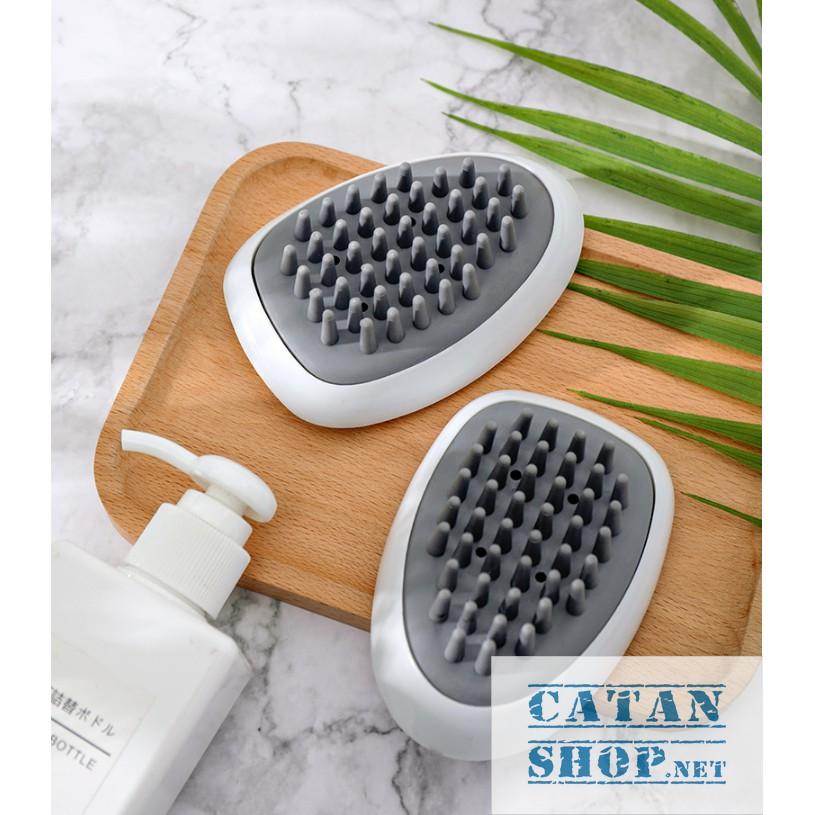 Lược Gội Đầu Massage Silicon